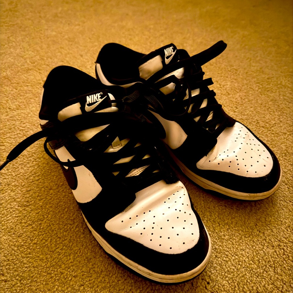 White and black retro dunks - only a few months old